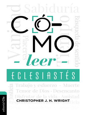 cover image of Cómo leer Eclesiastés
